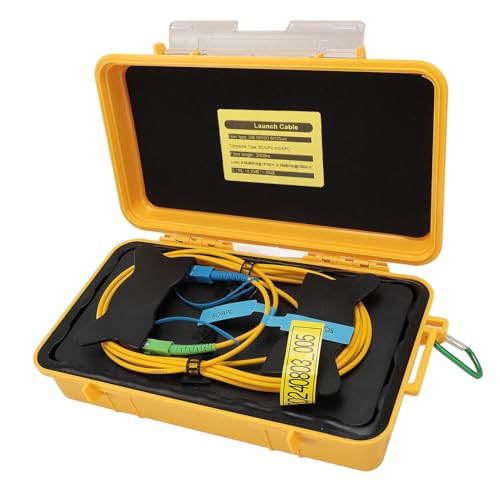Fiber Optic Test Tool, 2000m SC UPC SC for APC OTDR Single Mode Launch Cable Box Extension Cord OTDR Dead Zone Eliminator SM Patch Cord OTDR Dead Zone Eliminator Fiber Optic Test