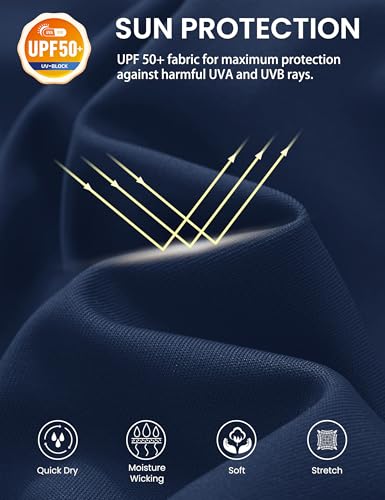 MAGCOMSEN 2 Pack Men's UPF 80+ Tank Tops Quick Dry Workout Gym Sleeveless Muscle Shirts Cooling Summer Beach Swim Shirt2