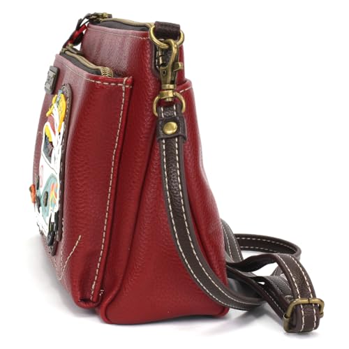 Image of CHALA RFID Protected Vegan Leather Deluxe Crossbody Bag with Adjustable Straps