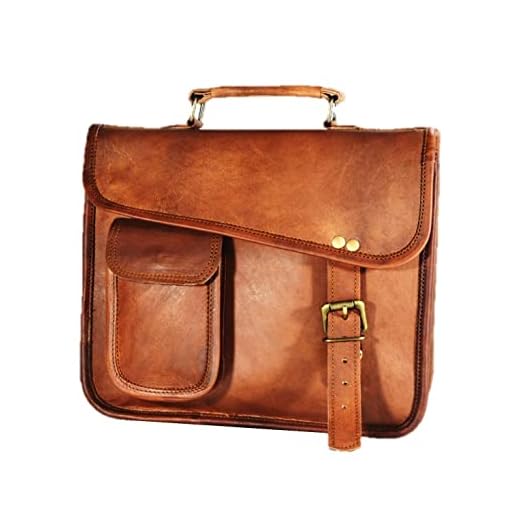 Men's Genuine Leather Briefcase Satchel