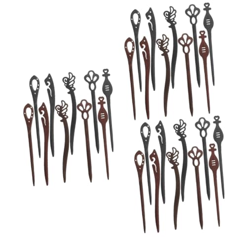 Épingles à chignon en bois accessoires cheveux pour coiffure bohème et bureau