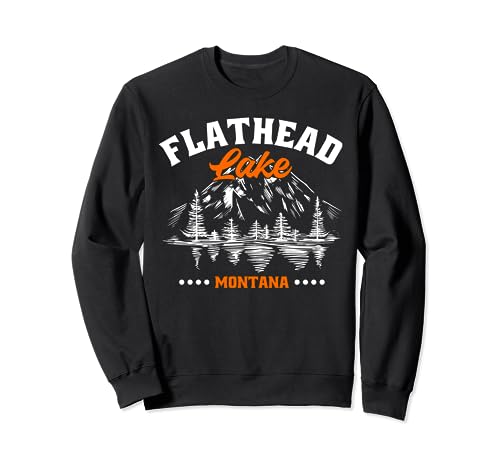 Flathead Lake Montana Kayaking Camping Sweatshirt