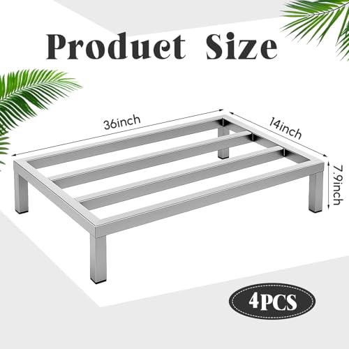 Image of MorningRo 4 Pack Dunnage Rack 36'' Long x 14'' Wide, 7.9'' Height