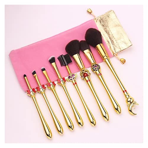 Pinceaux de maquillage Sailor Moon dorés pour sublimer votre teint et vos yeux au quotidien
