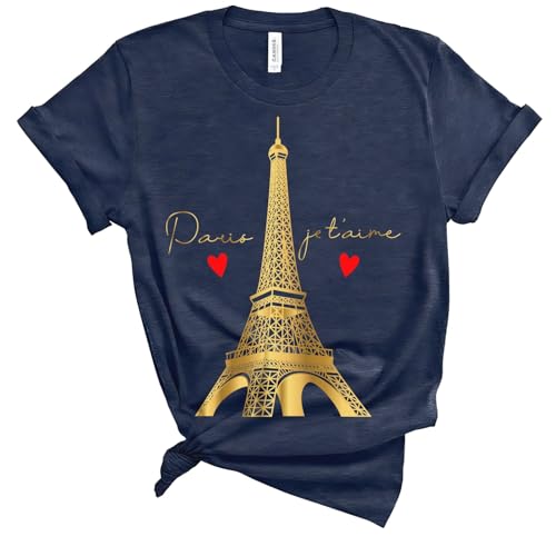 France Trip Paris Eiffel Tower Shirt, Paris Trip Graphic T-Shirt, France Olympics Games Shirts, France Wedding Honeymoon Summer T-Shirt, Romantic Paris Je t’aime Shirt Gift For Fiancee Wife Friend