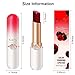 evpct 2Pcs Black Red Cherry Magic Mood Color Changing Lipstick Long Lasting 24 Hours Original for Women, PH Color Change Changing Jelly Lipstick Tinted Lip Balm Gloss Stain Makeup Set labiales magicos