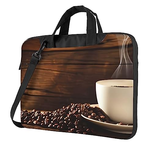 Sac à bandoulière pour ordinateur portable sacoche étanche motifs café