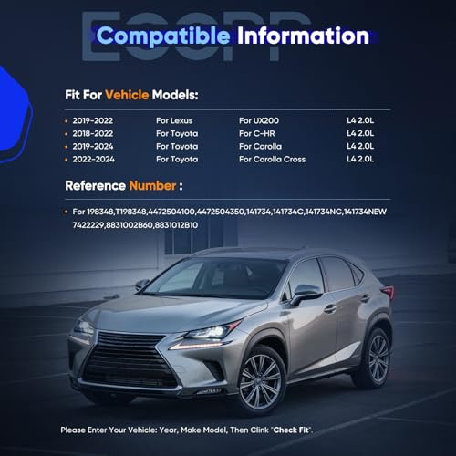 Image of ECCPP AC Compressor for Lexus UX200 2.0L 2019-2021 for Toyota Corolla 2.0L 2019-2023 Air Conditioning Compressor Rapid Cooling