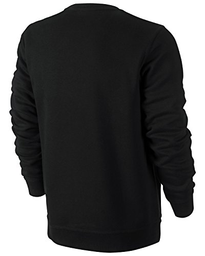 Nike New Men's Club Crew-Swoosh Shirt Black/White X-Large2