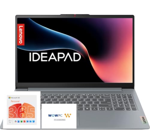 Image of Lenovo IdeaPad Slim 3i, 15.6 inch FHD Laptop, Quad-Core Intel N150, 8GB DDR5, 128GB Storage, Windows 11 with Microsoft 365, Numeric Keypad, for Home & Office