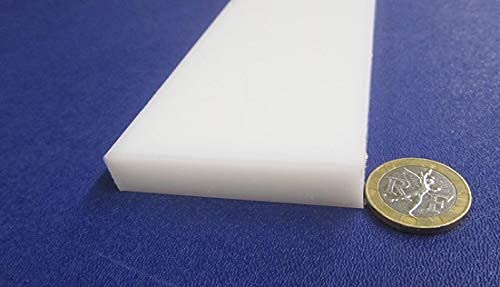 White HDPE (High Density Polyethylene) Rectangular Bar.500