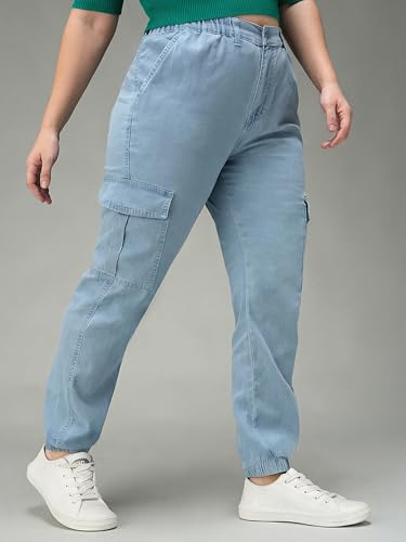 Image of Miss Chase A+ Women's Bootcut High Rise Regular Length Stretchable Denim Jeans