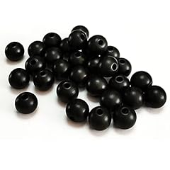 16mm black wood beads