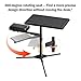 RogueArm Height Adjustable Shooting Table with 360 Degree Rotation Padded Seat, Portable Shooting Bench with Stable and Foldable Base,Shooting Platform for Outdoor, Range, Shooting and Cleaning