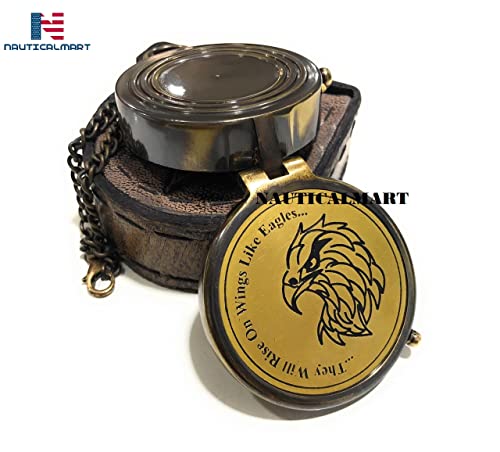 Brújula de Regalo Eagle Compass con Estuche de Cuero, Eagle, Scout of America, Graduación, Ceremonia de Águila miniatura 2