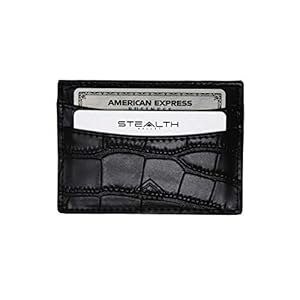 STEALTH Wallet – Minimalistische RFID-blokkerende Kaarthouder – Slanke Lederen Bank- en Creditcardhouders in…
