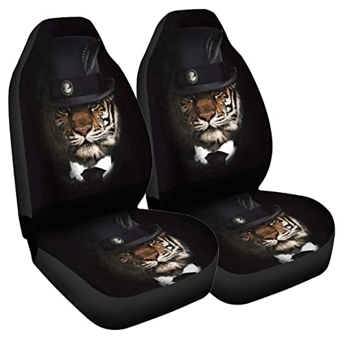 車用シートカバーアニマルプリントカラーフルセットトラックvechilesにぴったりフィットクッションマッチョカープロテクター犬用洗えるsuv