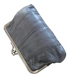 Lorenz Medium Leather Triple Framed Coin Purse - Navy