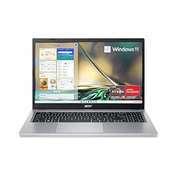 acer Laptop fino Aspire 3 A315-24P-R7VH | Tela IPS Full HD de 15,6" | Processador AMD Ryzen 3 7320U Quad-Core | Gráficos AMD Radeon | 8GB LPDDR5 | SSD NVMe de 128 GB | Wi-Fi 6 | Windows 11 Home no modo S