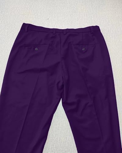 Men's Separated Suit Pants Regular Fit Flat Front Dress Pants for Men for Groom Wedding Prom4