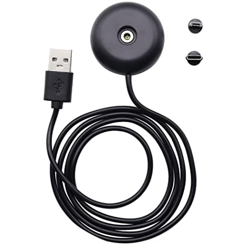 ZUYOOK USB Magnetic charging stand Cable, compatible with micro usb and Type-C ports, USB Charger Rechargeable Overcharge Protection for Adapter Devices with USB Electronic [ black/1m ] Cover