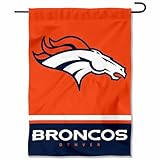 WinCraft Denver Broncos Double Sided Garden Flag