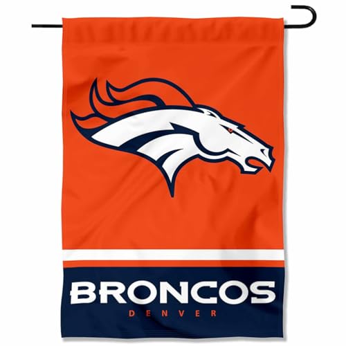 Denver Broncos Double Sided Garden Flag