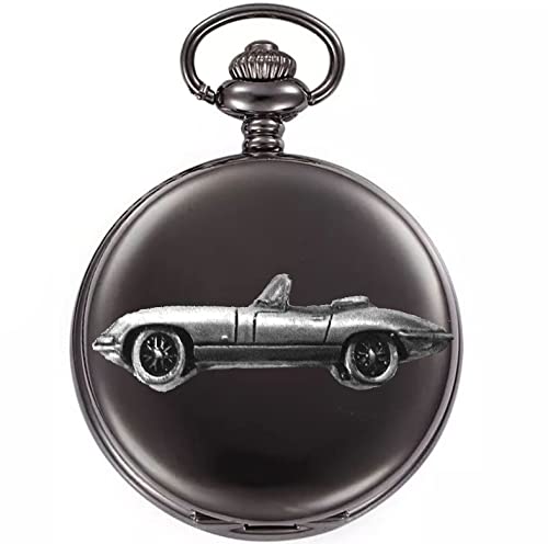 Montre gousset quartz homme motif voiture sport cabriolet ref102