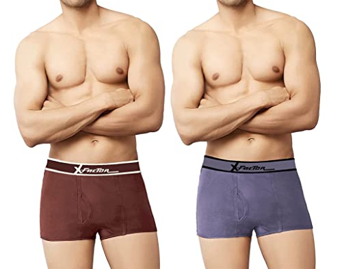Image of The Tinge X-Factor Men's Strech Solid Trunk for Men & Boys|Men's Trunk (Pack of 2)