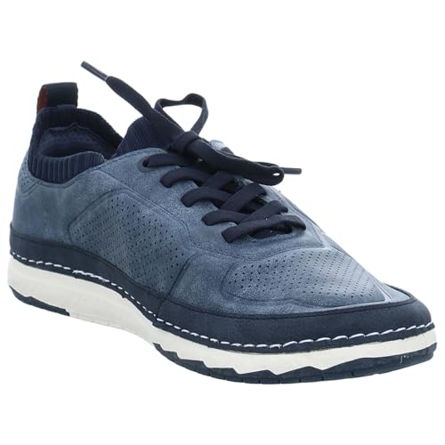 Image of Bugatti Vanadium Blue Mens Low Top Sneakers - UK 8