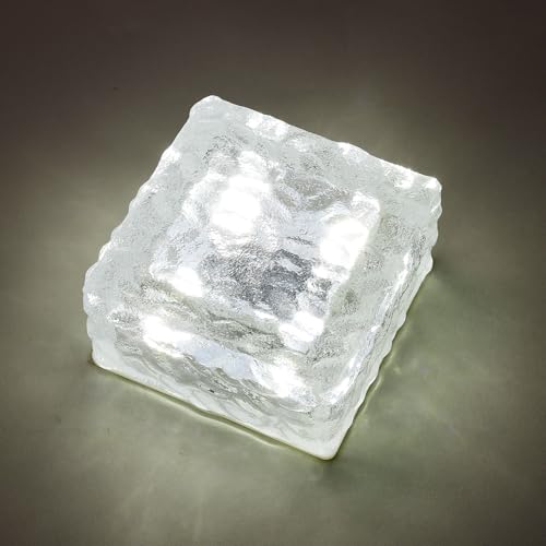 ガーデンマスター(Gardenmaster) LEDソーラーライト 10cm角 ホワイト色 1個自動点灯スイッチ ソーラーパネル 防塵防水性能:IP66防水 庭園灯 誘導灯 ベランダ テラス バルコニー 防犯 玄関照明 ガーデンマスター ホワイト WLL-1027WHのサムネイル