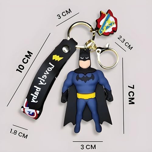 Image of Cute 3D Keychain | Keyring & Quirky Bag Charm | Hard Silicone, Unbreakable | Travel Essential | Kids Friendly | Strap & Bag Hook