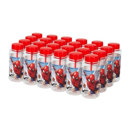 Spider-Man 4-Ounce Bubbles Party Toy with Wand (Pack of 24)