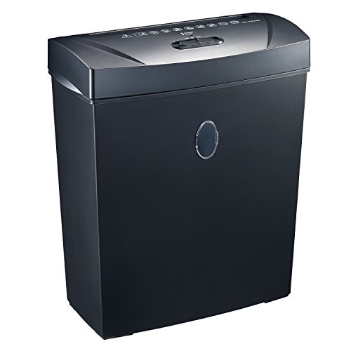 Bonsaii 8-Sheet Cross-Cut Paper Shredder, Overload and Thermal Protection, 13 Litre Wastebasket Capacity, Lightweight, Decent for Home and Office Use (C170-A)