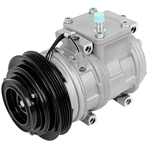 Image of SCITOO AC Compressor with Clutch fit for Toyota for 4Runner 2.7L 1996-2000 | Fast Cooling, Ultra Low Noise (≤72 dB)Air Conditioner Compressor with Clutch, Easy Installation, 1222012 638316 CS20108