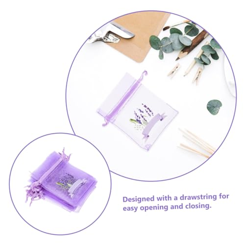 Bolsas de gasa con cierre lavanda 20 pcs miniatura 3