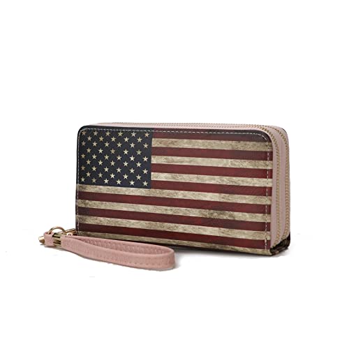 Image of MKF Collection Wristlet Wallet for Women, Small Credit Card Holder with Zipper Coin Pocket Wallet Purse Handbag By Mia K