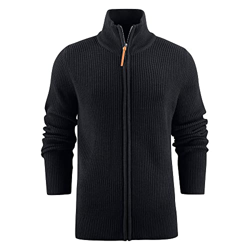 Cardigan BROCKWAY noir pour homme taille M idéal pour le bureau au quotidien