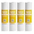 Max Water 10 Micron 10 x 2.5 Sediment Filter Cartridge Replacement for Reverse Osmosis and Whole House Water Filter, Compatible with Well Water Filters P5, AP110, WHKF-GD05, GE FXUSC, RS14-SS, 4 Pack