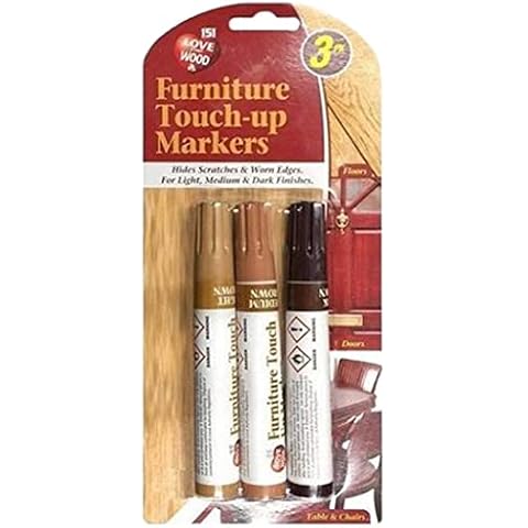 3 X Furniture Touch Up Pen Marker Repair Wood Floor Cabinet Laminate Scratches Cover