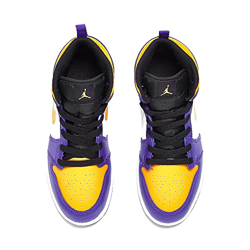Little Kid's Jordan 1 Mid Dark Concord/Taxi-White-Black (DQ8424 517) - 113