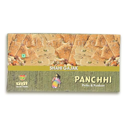 Image of PANCHI KA PETHA AUR DALMUT Shahi Sugar Gajak 500G - Homemade Traditional Agra Gazak (Since 1926),Gajak Made With Sesame Seeds,Sugar & Dry Fruits |Crispy Tilkut Chikki,500 Gram