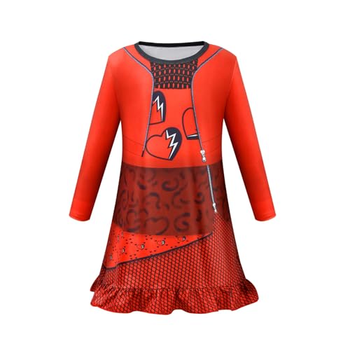 Girl Kids Princess Dress Casual Long Sleeve Flutter Dresses Party Playwear Halloween