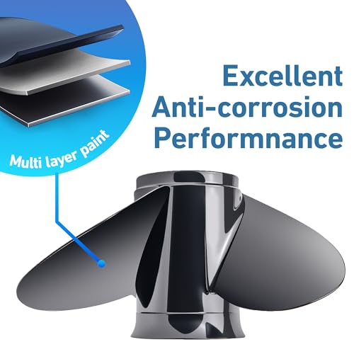 Image of MARKGOO Propeller with Hub Kit for Mercury or Mariner Outboard 135-300 HP