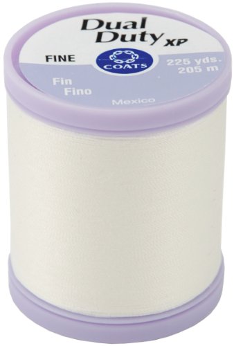 Hilo Coats & Clark Dual Duty XP 225 Yardas Blanco miniatura 1