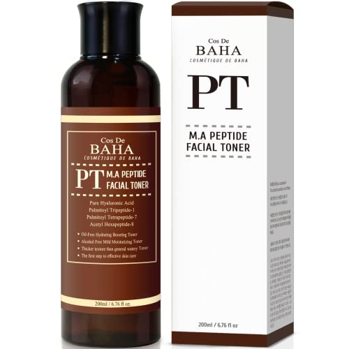 Peptide Complex Facial Serum with Matrixyl 3000 & Argireline for Face/Neck - Anti Aging & Deep Wrinkles, Heals and Repairs Skin, Instantly Ageless for Face, 6.76 Fl Oz (200ml)