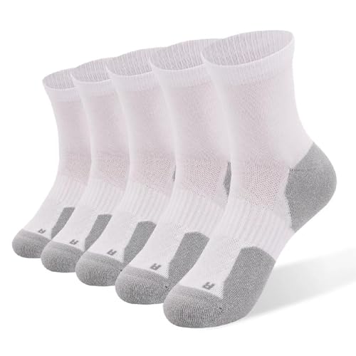 Kodal Copper Compression Socks for Men Women Moisture-Wicking Odor Control Athletic Socks with Arch Support Cushion