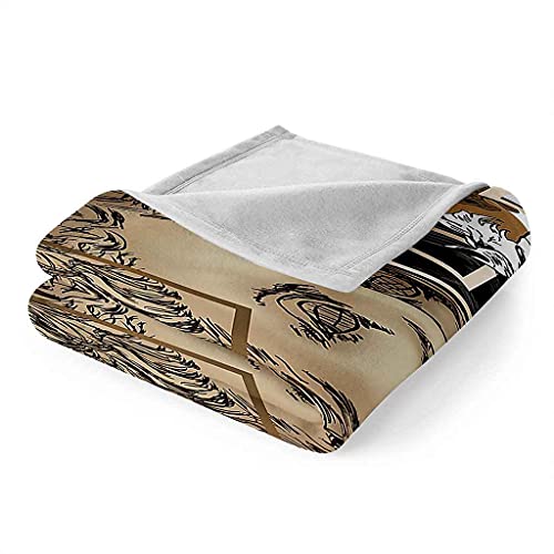 Couverture flanelle perroquet 150x200cm plaid microfibre doux sofa