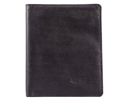 Image of Big Skinny Leather Traveler Slim Wallet, Holds Up to 20 Cards and 4 Passports