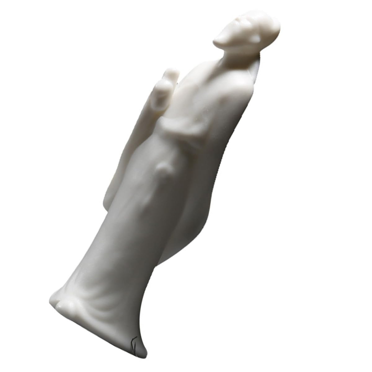 ULTECHNOVO 3 Pièces Ornements de poupée en céramique décor de Mousse décoration d'intérieur Aquarium décor de Figurines déco Asiatique pour la Maison Porcelaine Blanche